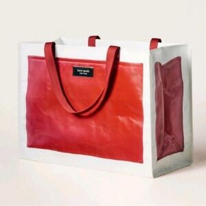 Kate Spade x Target Red and White Tote Bag